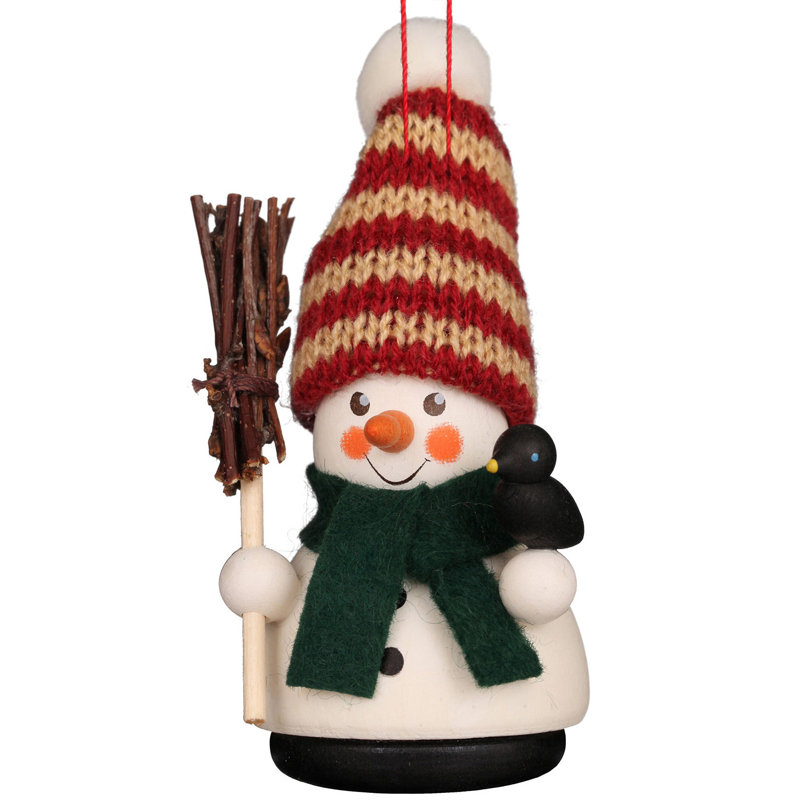 4.25'' Handmade Wood Hanging Figurine Ornament