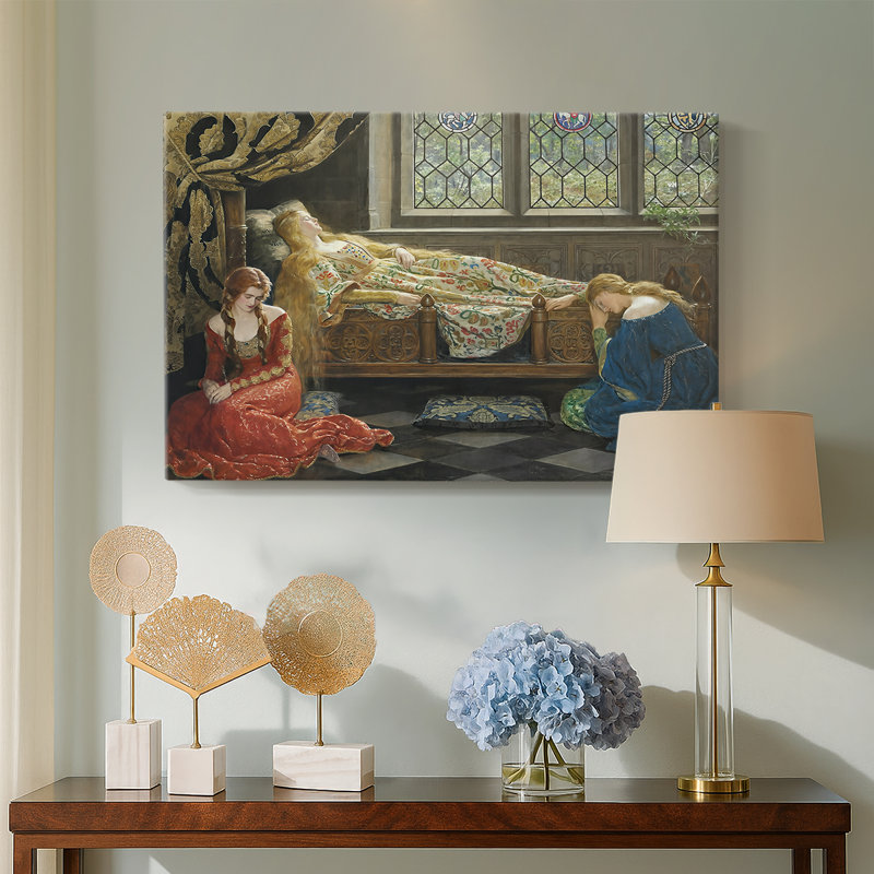 The Sleeping Beauty-John Collier-Gallery Wrapped Canvas-1921, 40 x 60