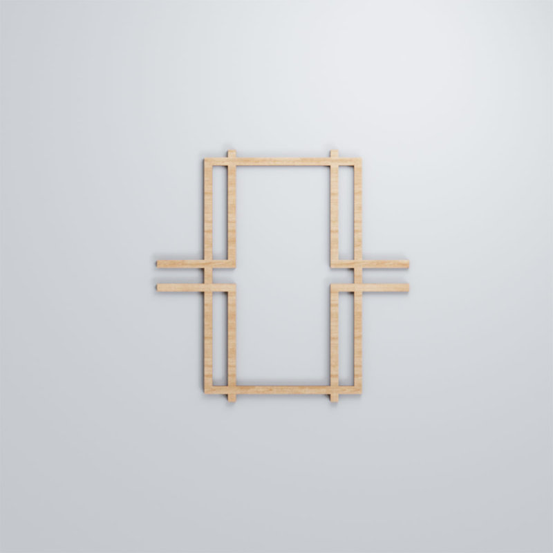 Panneaux muraux en bois Granby, Aulne, H 11 3/8 po x l 11 3/8 po x P 3/8 po