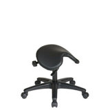 Adjustable Height Ergonomic Lab Stool with Wheels