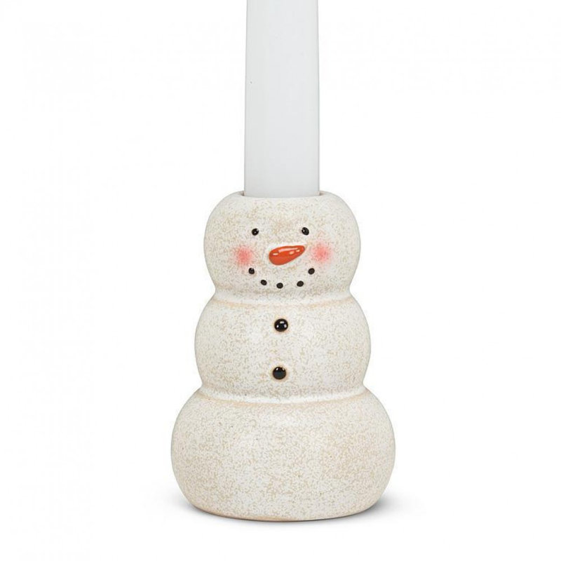Porte-bougie Happy Snowman