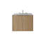 Wall Mounted Single Vanity Bathroom Vanity With Cultured Marble Top-2122977946