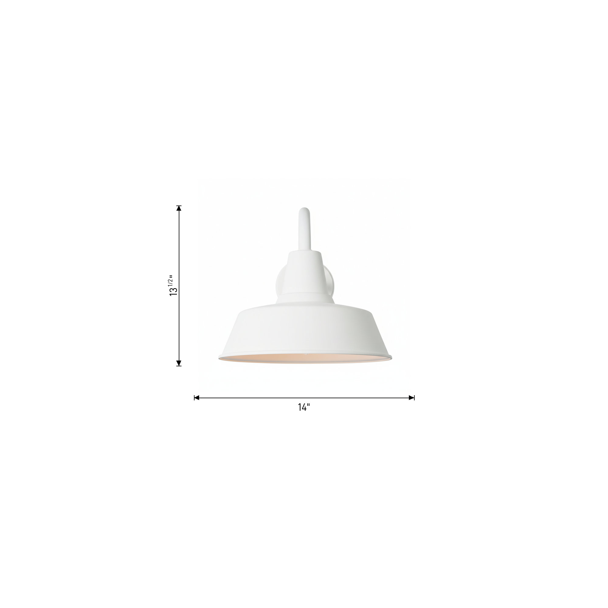 Single Light Dome Outdoor Wall Light, Natural Copper, 13.5" H x 14" W x 21.13" D, Yes