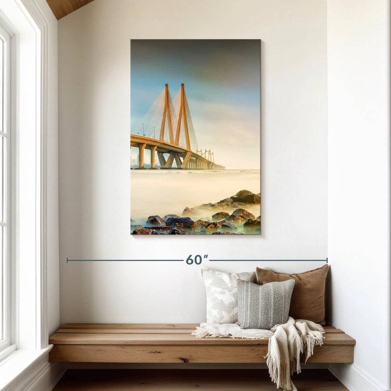 Lilie Hazy Bandra Worli Sea Link, H 45 po x l 30 po
