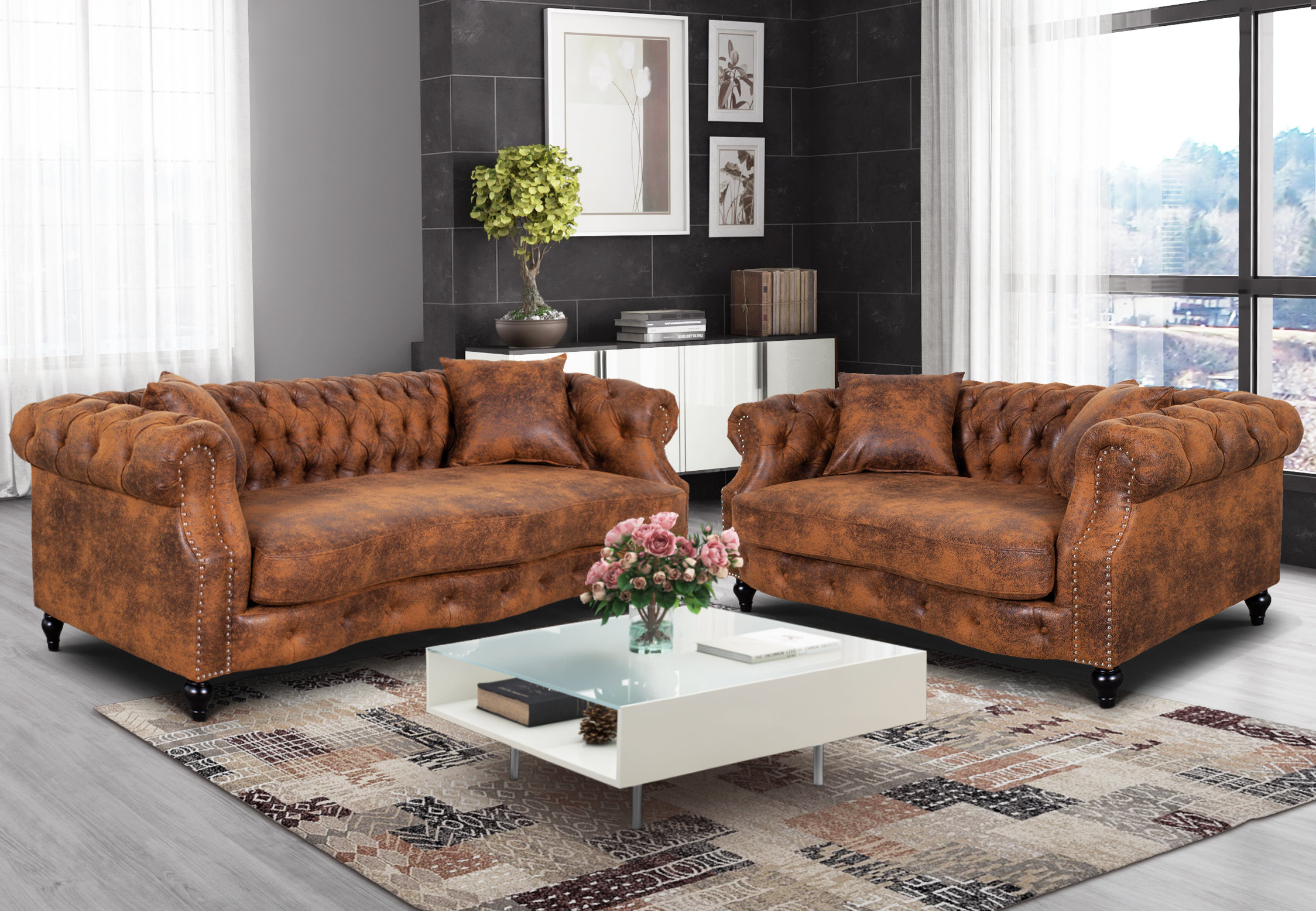 Rosdorf Park Mogadore Piece Living Room Set