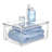 iDesign Plastic Stackable Cabinet Shelf Riser for Bathroom Storage– Clear