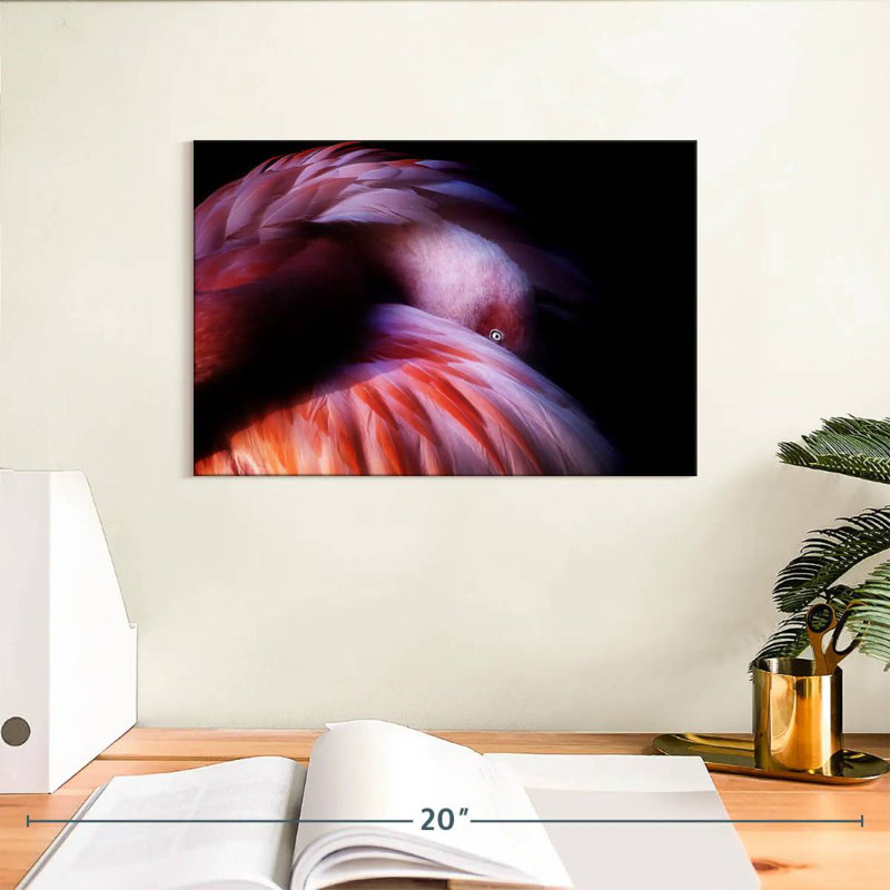 Brampt Gradient Flamingo, 8" H x 12" W