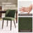 Upholstered Solid Wood Small Dining Chairs - Ergonomic Curve & Plush Padding for Multiple Spaces-1235137942