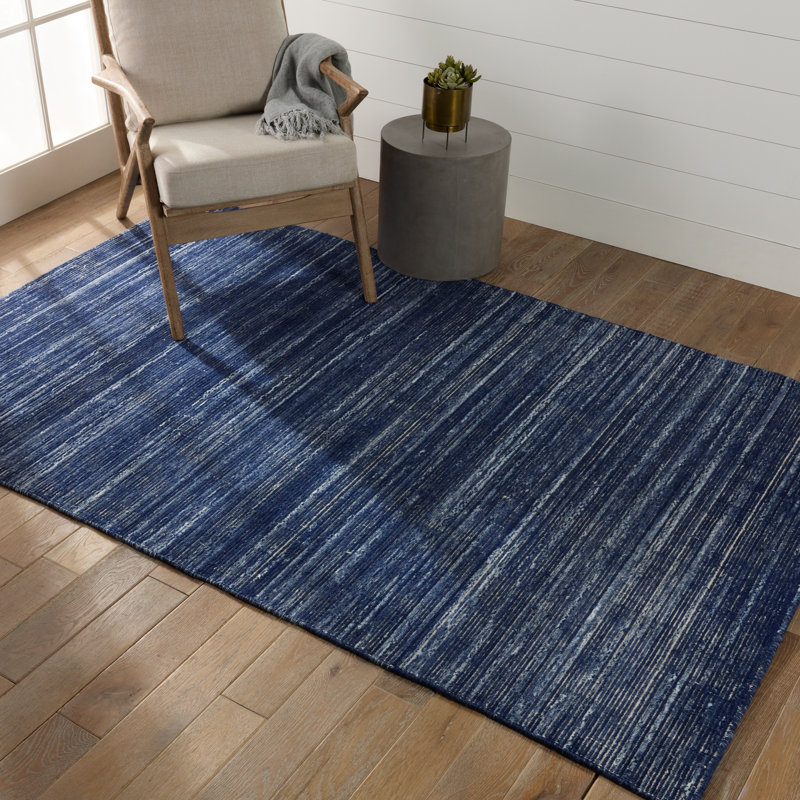 Tapis bleu marine / crème Kohdyn Everen, Rectangulaire 2 pi x 3 pi