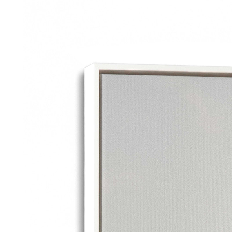 Impression sur toile Pampas Whisper, Cadre flottant blanc opaque, H 36,75 po x l 24,75 po x P 1,75 po