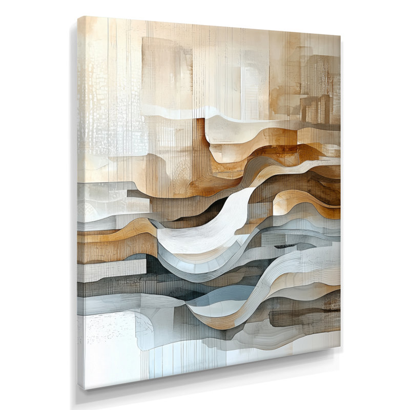Noriane - Abstract Canvas Wall Art, H 20 po x l 12 po, Toile tendue, Ne s’applique pas
