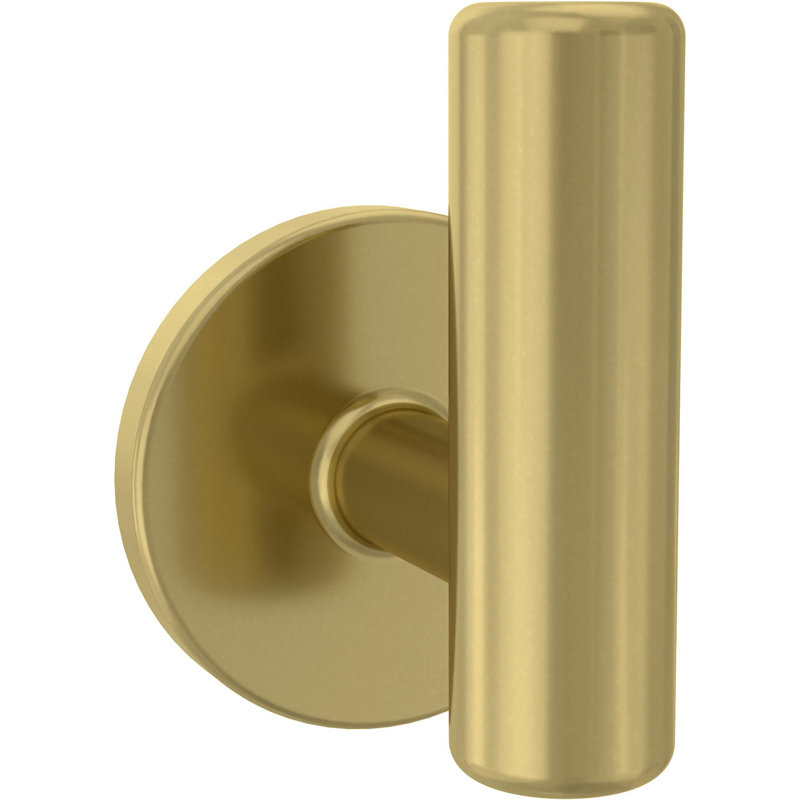 Crochets muraux à tige cylindrique Franklin Gold, Or satiné