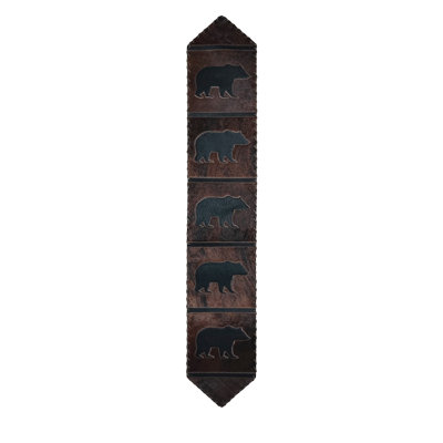 Bear Cowhide Table Runner