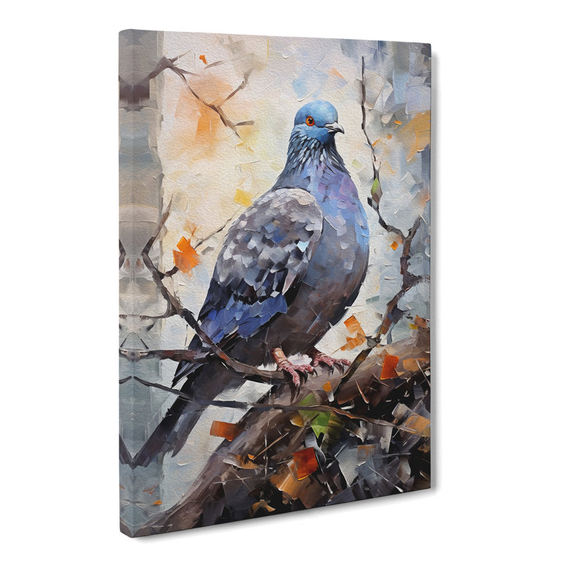 Pigeon Impressionism - No Frame Print, 76cm H x 50cm W x 3cm D