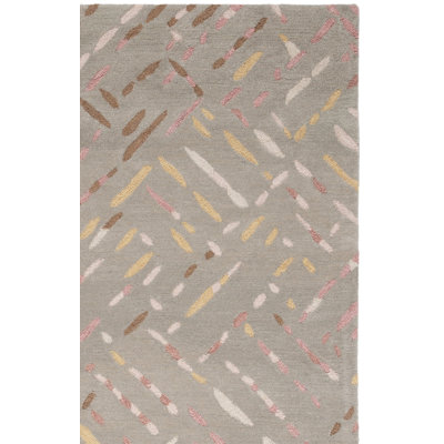 Tapis taupe / rose Metro 252