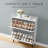 Shoe Storage Cabinet with 2 Flip Drawers, White Anti-Tip for Narrow Entryway-575397253