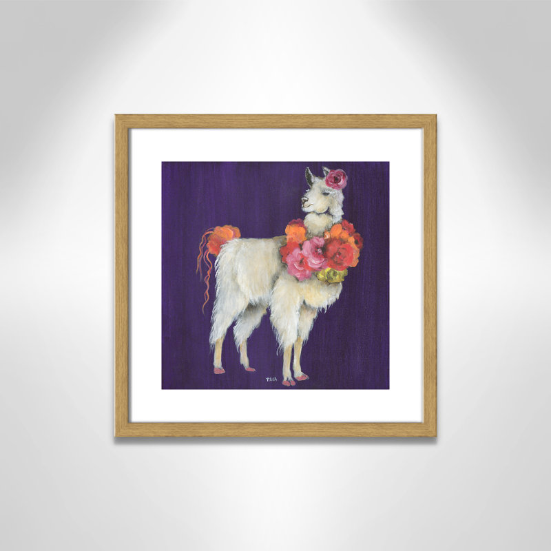 Art sur toile little, H 17 po x l 17 po x P 1,18 po, Cadre en chêne