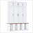Farmhouse Hall Tree with 4 Hidden Hooks, Versatile Seating Bench, and Shoe Cabinet for Entryway Organization-1615441007