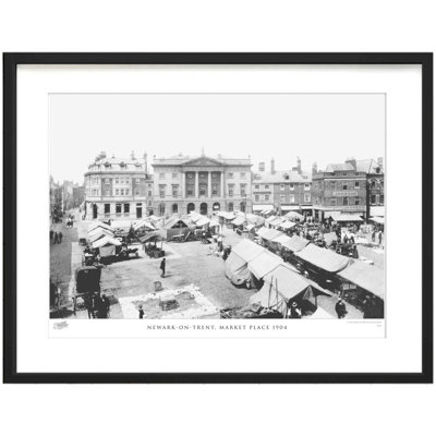 Newark On Trent, Market Place 1904 - Single Picture Frame Print