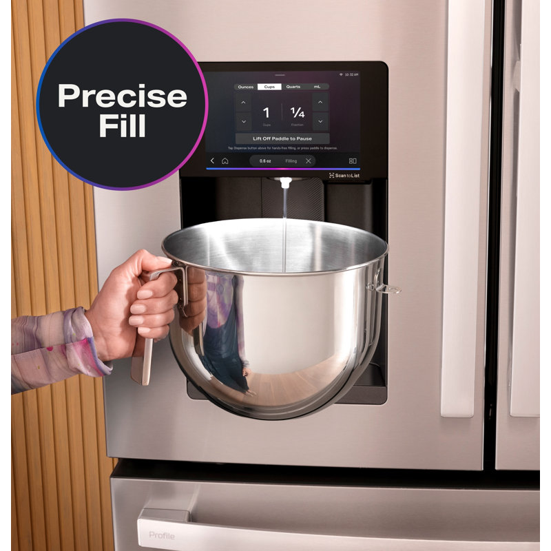 GE Profile ENERGY STAR® 27.9 Cu. Ft. Smart 4-Door French-Door Refrigerator with Kitchen Assistant