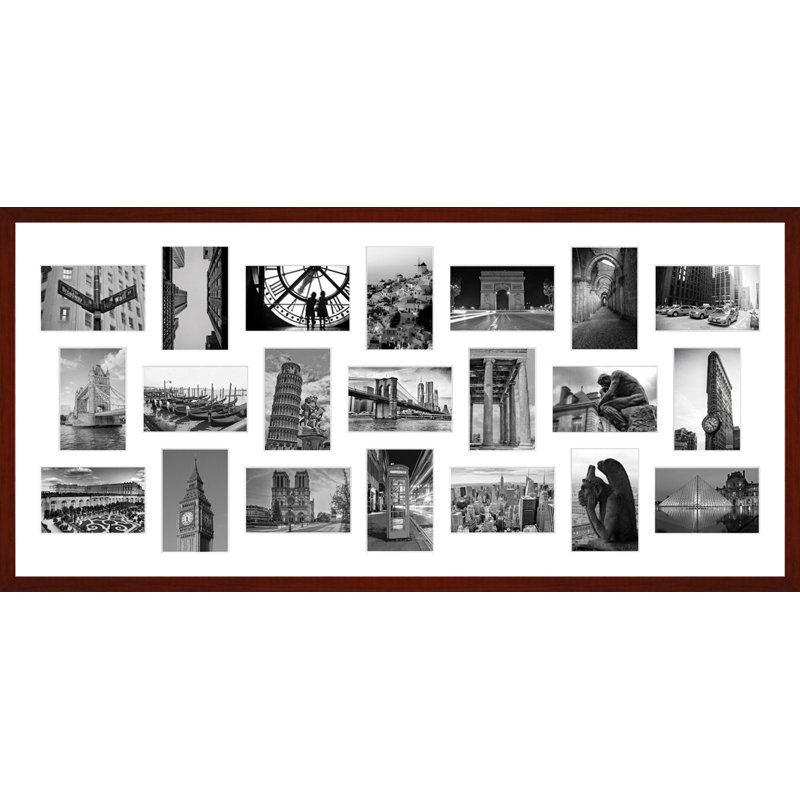 Adar Wood Picture Frame with Mat, Mago