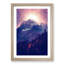 Glowing Mountain in Banff Canada - Picture Frame Painting Print-55608214-55608215