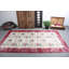 Tapis kurde rétro en laine beige avec un magnifique motif floral Oushak pour le salon