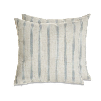 French Stripe Pillow Cover Only-set Of 2