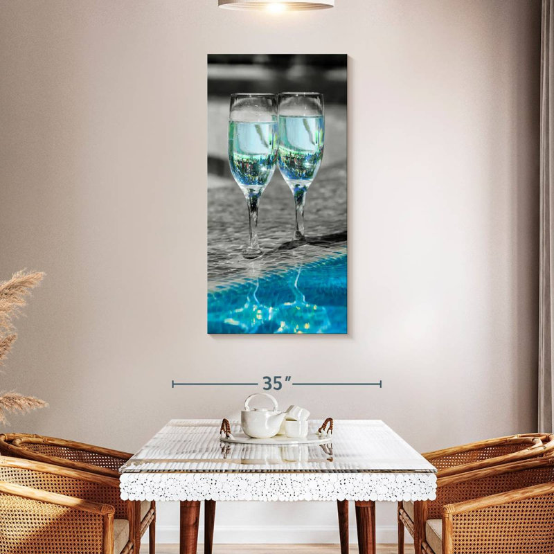 " Pop Pool Wine " by SodaPopArt, 48" H x 24" W x 1.25" D