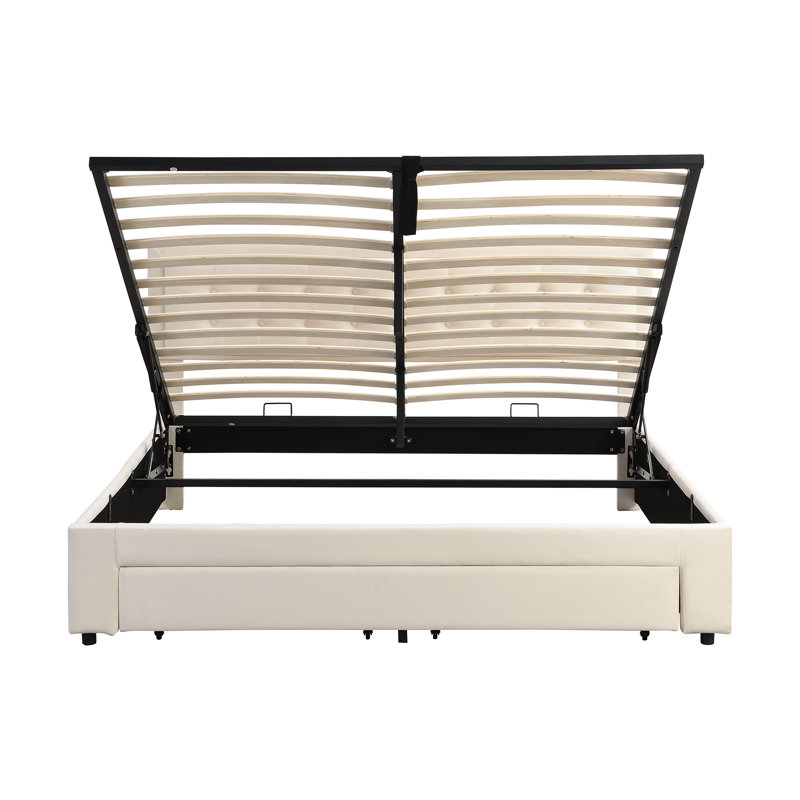 Upholstered Bed, King (5'), Cream