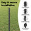 vidaXL Fence with Post Segment Outdoor Barrier Garden Terrace Divider Boundary