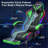 Hoffree LED Ergonomic Gaming Chair with Bluetooth Speakers and Vibration Lumbar Pillow-69741811