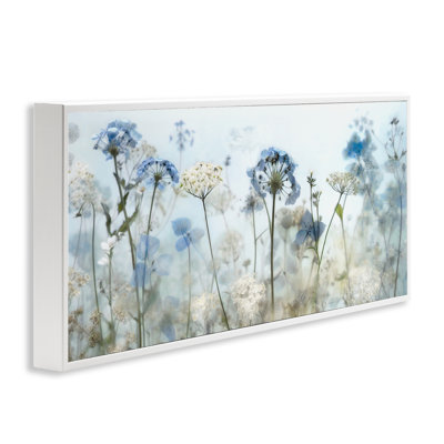 Blue Wildflower Blooms Framed Giclee Art by Irene Weisz