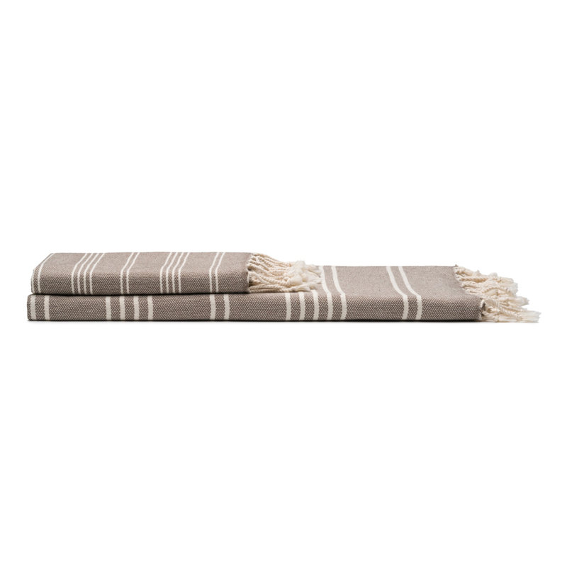 Essuie-mains et serviettes en coton Essential, Brun