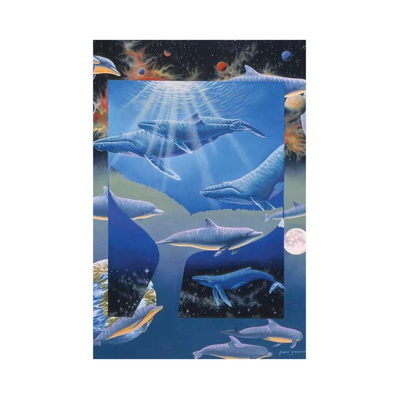 Whale Song by Graeme Stevenson - Wrapped Canvas Print, 101.6 cm H x 66.04 cm W x 3.175 cm D