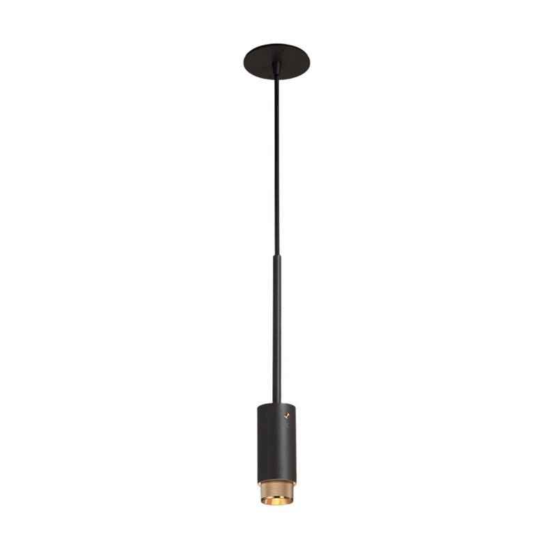 1 - Light Pendant, Brass, Graphite