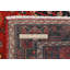 Tapis oriental rétro rouge tribal 3 pi 7 po x 6 pi