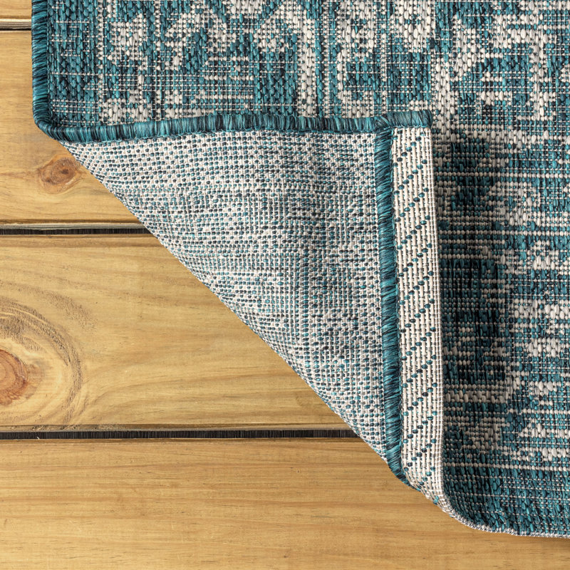 Tapis intérieur / extérieur Massimo Bohemian Medallion, Rectangle 6 pi x 9 pi