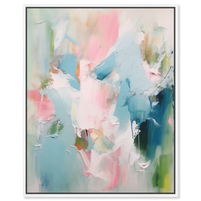 Toile abstraite colorée Neon Breeze II par Art Remedy