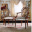 Side Chair in Gray/Brown