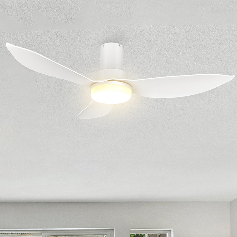 Ventilateur de plafond encastré intelligent 36 pouces à 3 pales avec télécommande et ensemble d'éclairage 