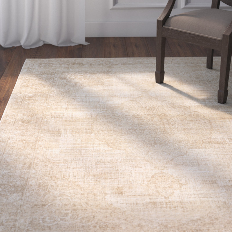 Evanoff Oriental Cream Area Rug, Rectangle 7'6" x 10'6"