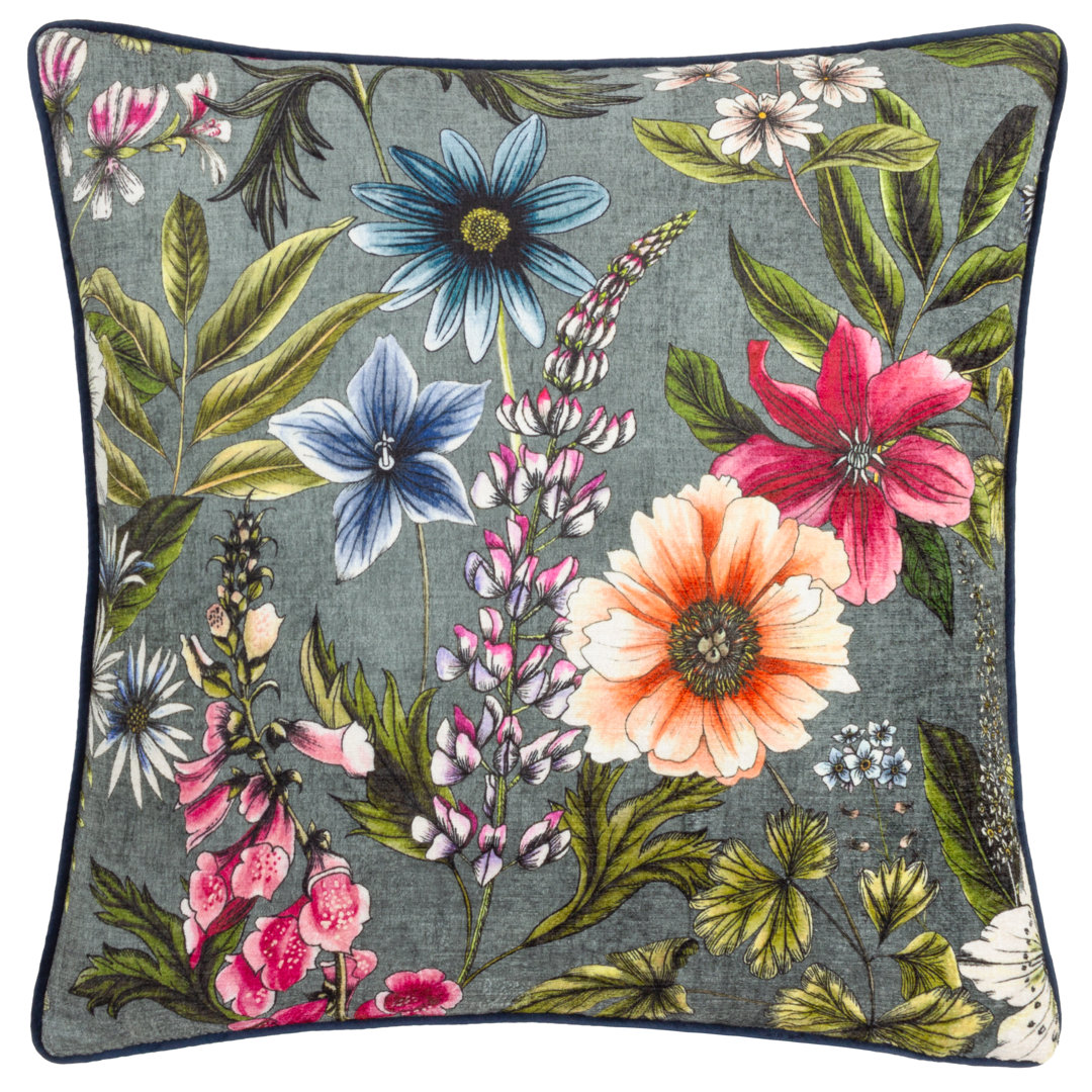 Aneysha Floral Square Throw Cushion Cover