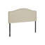 Lit, tête de lit seulement, lit double, tapissier, aspect lin beige, transitionnel-1429288626
