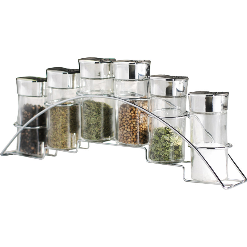 Ensemble de pots et support à épices 6 pots