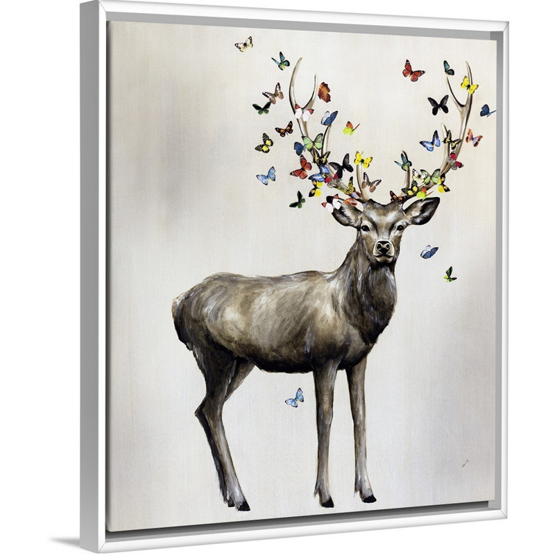 « couronne of life », peinture sur toile, H 25,7 po x l 21,7 po x p 1,75 po, Cadre flottant blanc