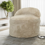 Convertible Memory Foam Bean Bag Chair, 2-in-1 Sofa Chair, Beige