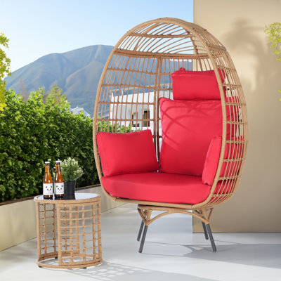 Patio Dining Set with Round Table , Cushions Included