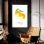 Art mural en verre acrylique Winro Porter «Single Orange» par Mercedes Lopez-1149153541