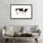 Toile encadrée de bois rustique foncé